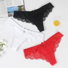 Load image into Gallery viewer, 3pcs Sexy Lace Brazilian Panties