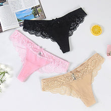 Load image into Gallery viewer, 3pcs Sexy Lace Brazilian Panties