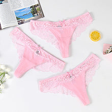 Load image into Gallery viewer, 3pcs Sexy Lace Brazilian Panties