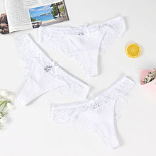 Load image into Gallery viewer, 3pcs Sexy Lace Brazilian Panties