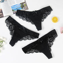 Load image into Gallery viewer, 3pcs Sexy Lace Brazilian Panties