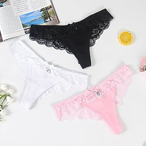 3pcs Sexy Lace Brazilian Panties