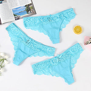 3pcs Sexy Lace Brazilian Panties