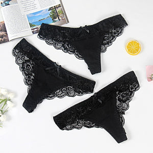 3pcs Sexy Lace Brazilian Panties