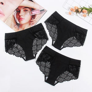 3pcs Sexy Black Lace Panties