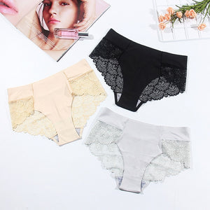 3pcs Sexy Black Lace Panties