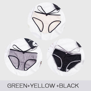 3pcs/set Cotton Colorful Panties