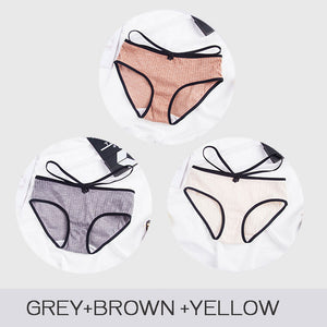 3pcs/set Cotton Colorful Panties