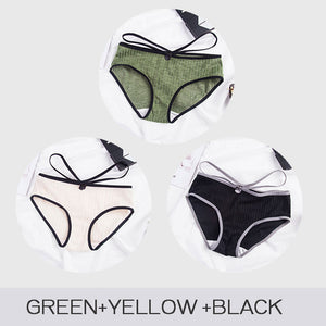 3pcs/set Cotton Colorful Panties