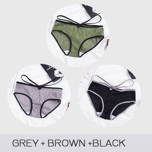 3pcs/set Cotton Colorful Panties