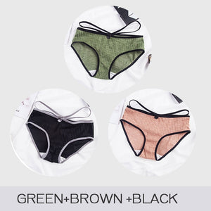 3pcs/set Cotton Colorful Panties