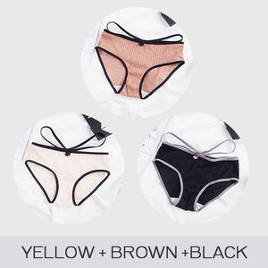 3pcs/set Cotton Colorful Panties